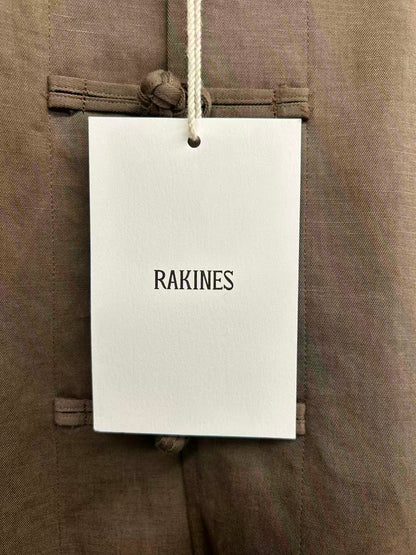 【新品未使用】RAKINES C/L Twill-French china blouson ラキネス コットンリネン ツイル フレンチ チャイナ ブラウス MADE IN JAPAN サイズ2 定価¥42,900