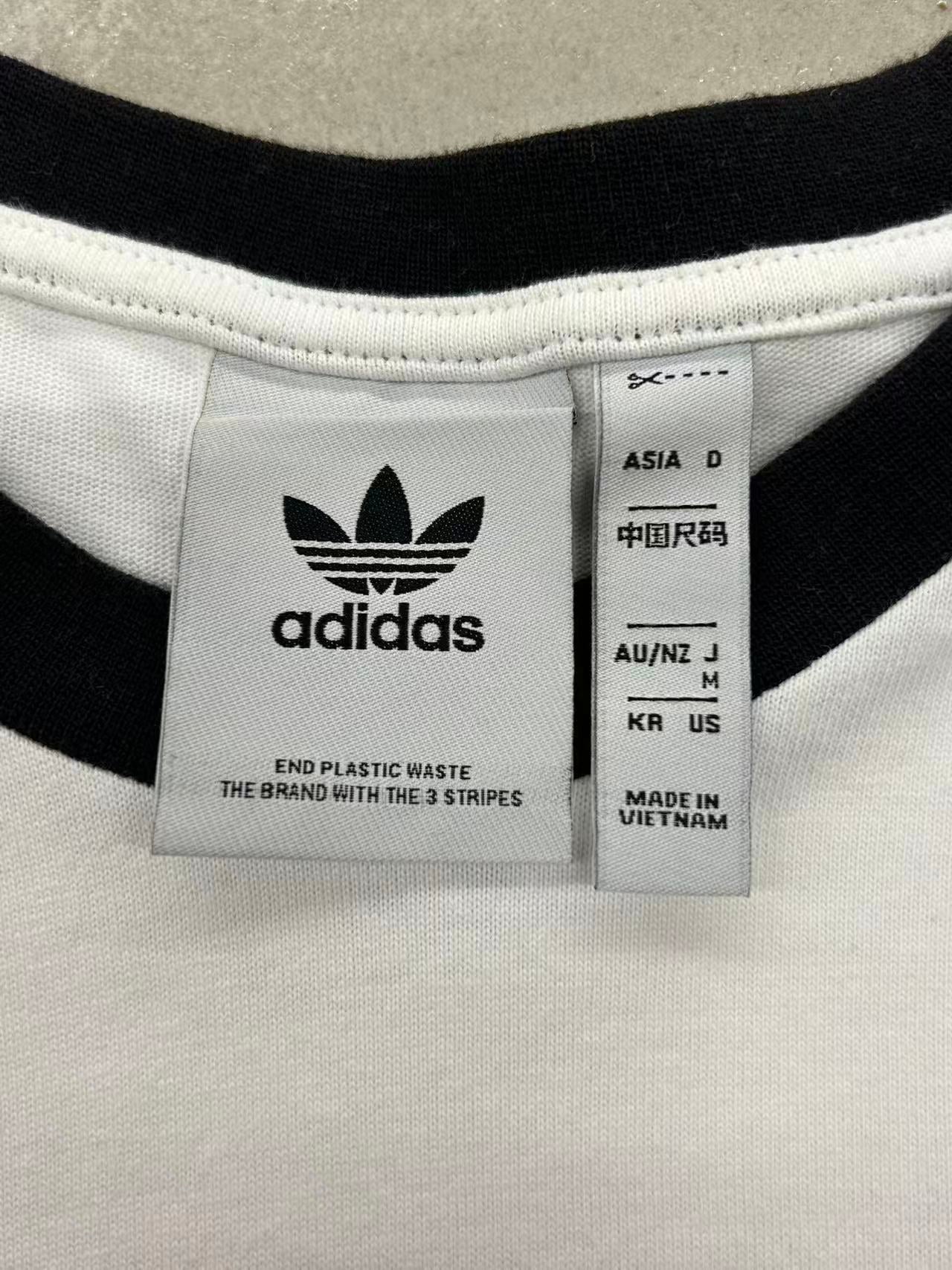 【USED】REMAKE adidas ラグラン ロングスリーブ Tシャツ　ロンT　袖レース　ホワイト　サイズM