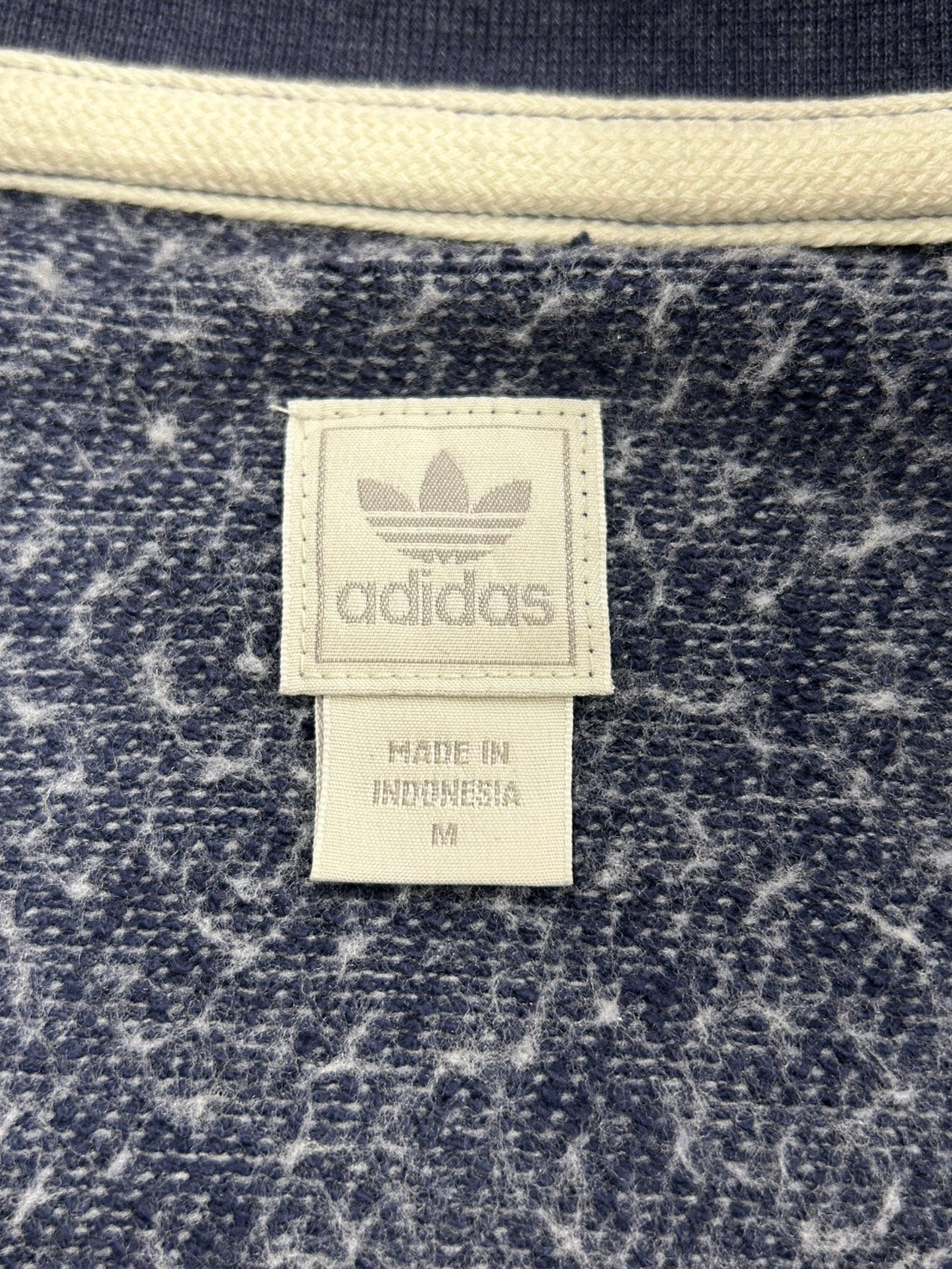 【USED】REMAKE adidas スウェットジャージ トップス　ネイビー　サイズM