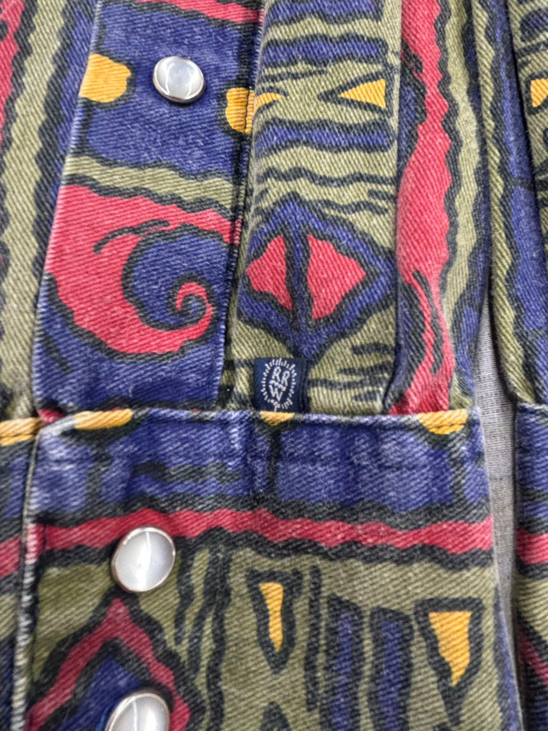 【USED】80’s－90’s　ROCKMOUNT　ロックマウント　AZTEC NATIVE柄　ウエスタンシャツ