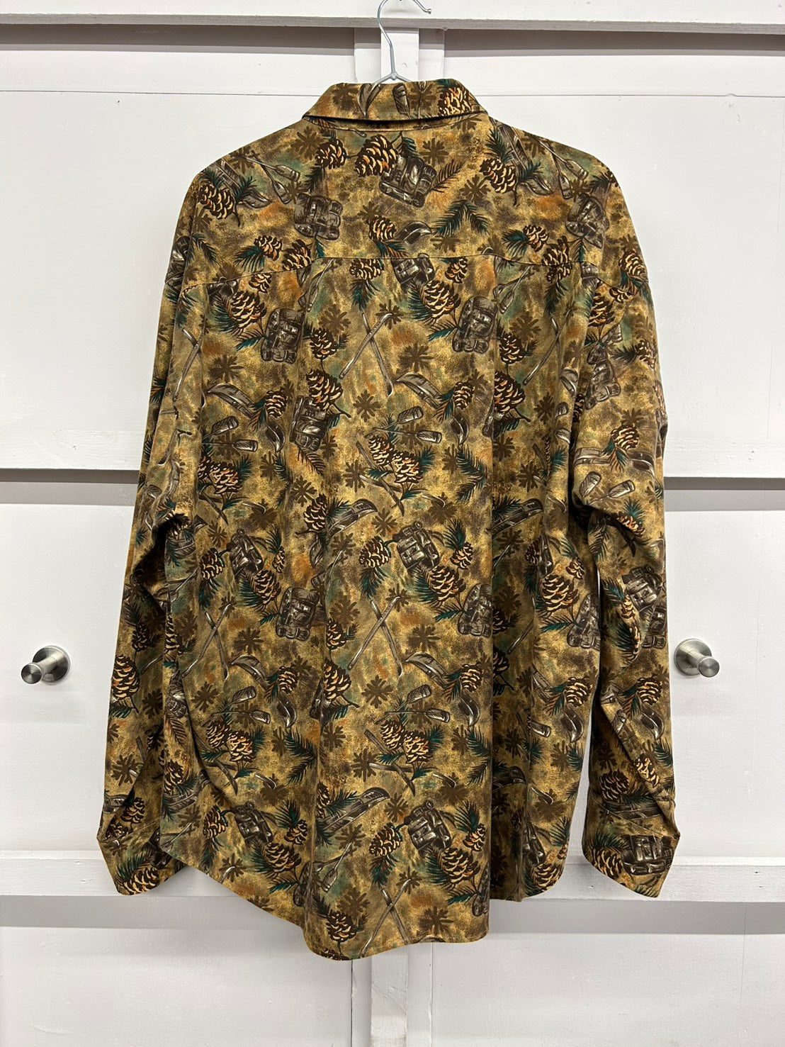 【USED】90’s PENDLETON 総柄コットンシャツ 微起毛 サイズXL