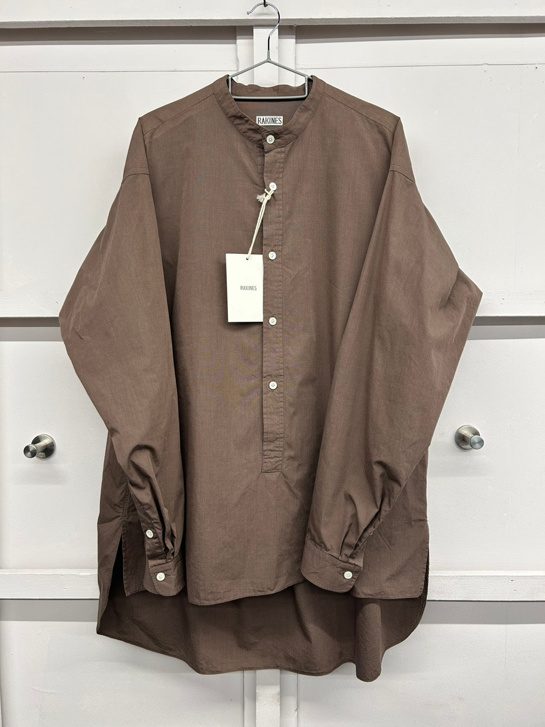 【新品未使用】RAKINES KJ trinity chambray Pullover shirt ラキネス トリニティー シャンブレー プルオーバー シャツ MADE IN JAPAN サイズ3 定価¥28,600