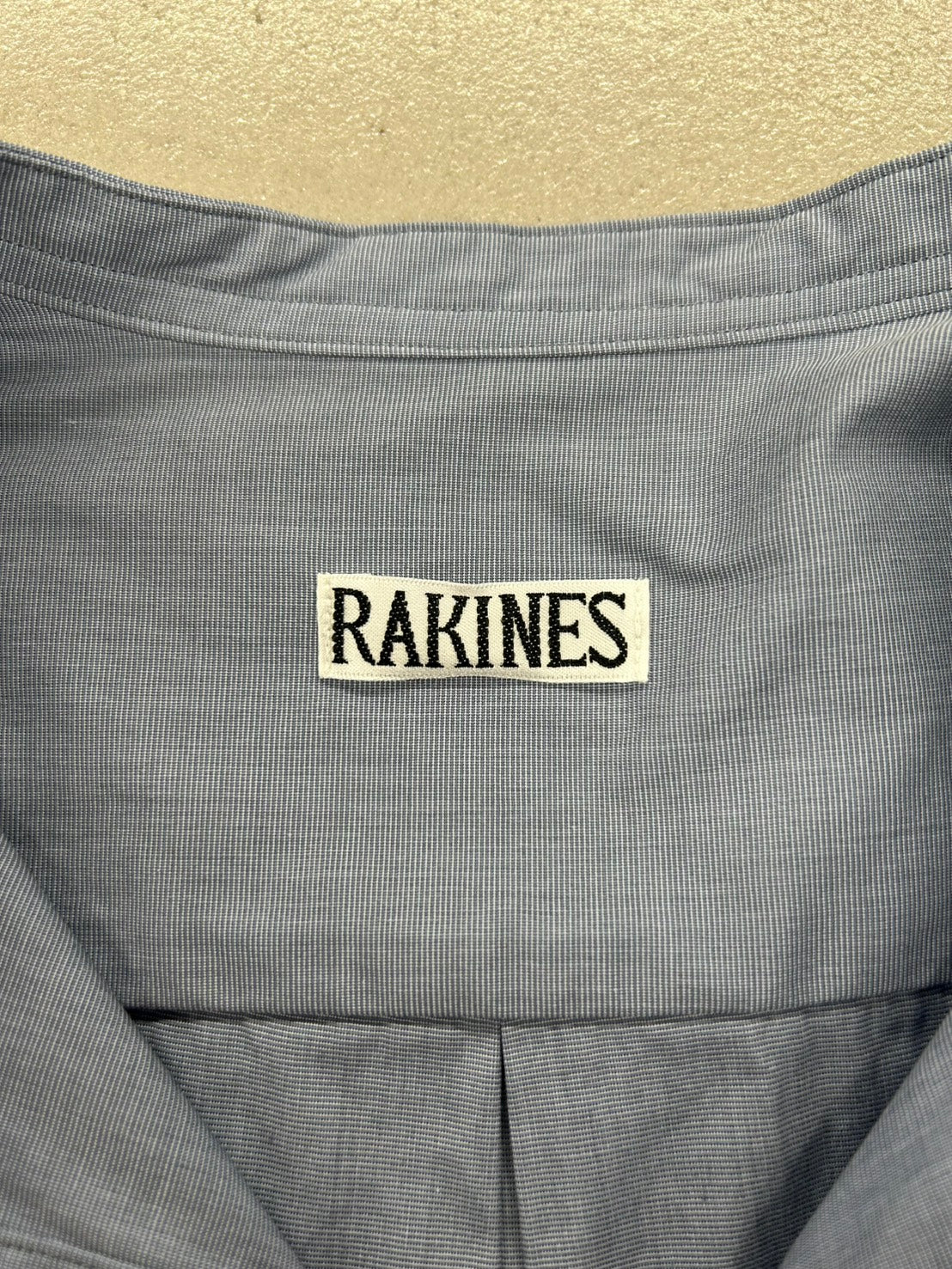 【新品未使用】RAKINES KJ poplin type3 / Band collar shirt ラキネス ポプリン タイプ3 バンドカラー シャツ MADE IN JAPAN サイズ2 定価¥31,900