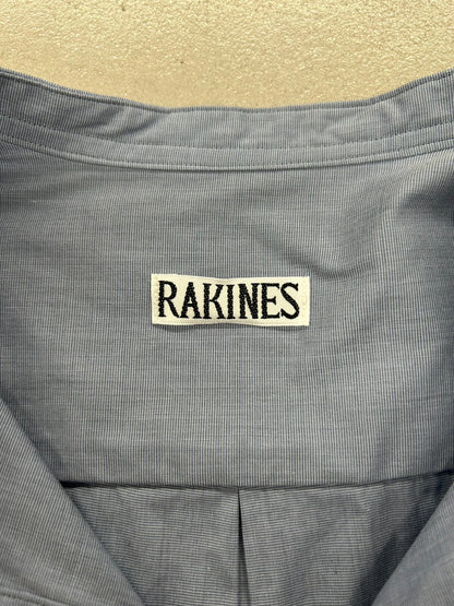 【新品未使用】RAKINES KJ poplin type3 / Band collar shirt ラキネス ポプリン タイプ3 バンドカラー シャツ MADE IN JAPAN サイズ2 定価¥31,900