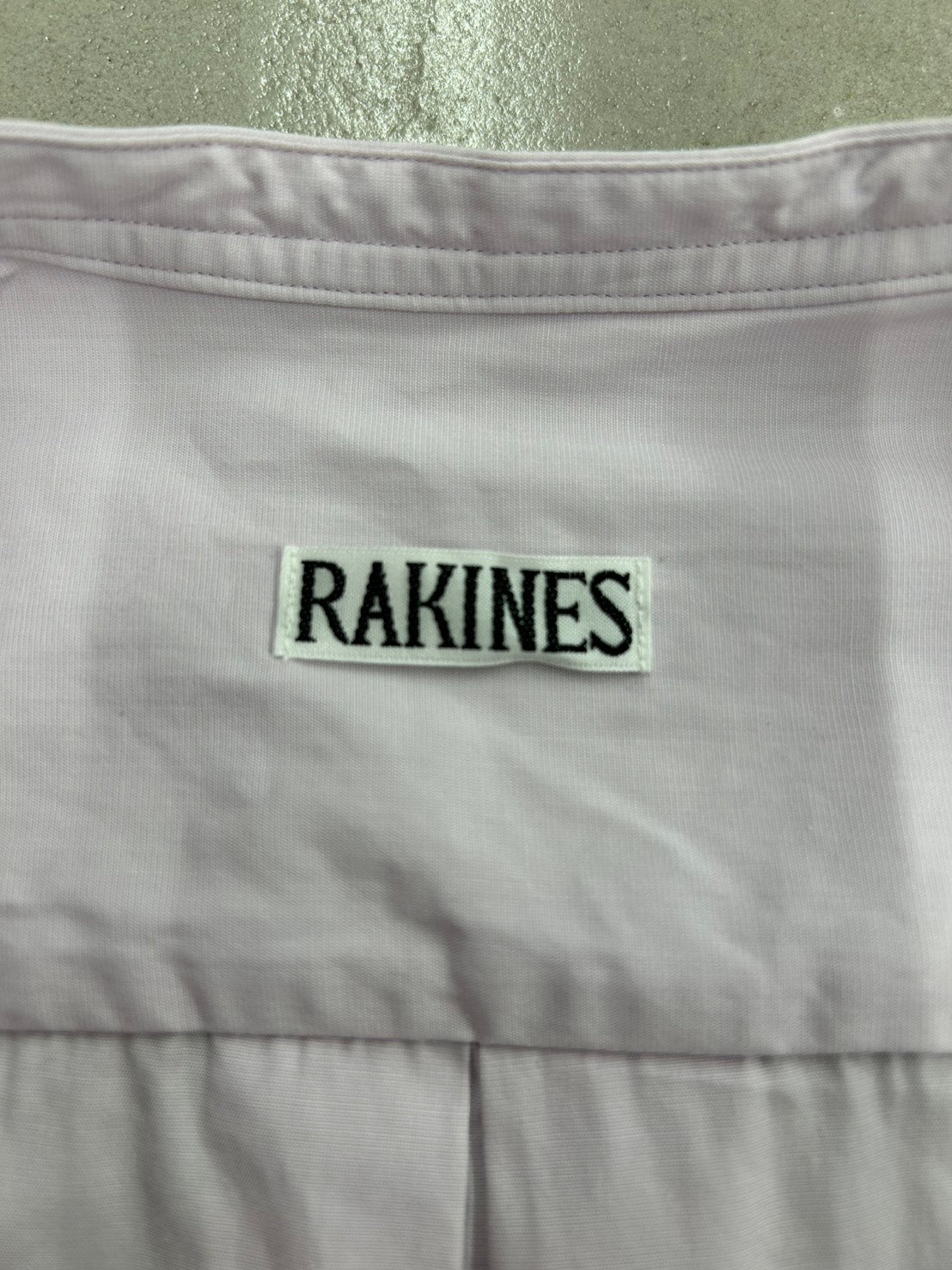 【新品未使用】RAKINES KJ poplin type3 / Band collar shirt ラキネス ポプリン タイプ3 バンドカラー シャツ MADE IN JAPAN サイズ3 定価¥31,900