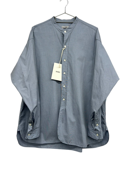 【新品未使用】RAKINES KJ poplin type3 / Band collar shirt ラキネス ポプリン タイプ3 バンドカラー シャツ MADE IN JAPAN サイズ2 定価¥31,900