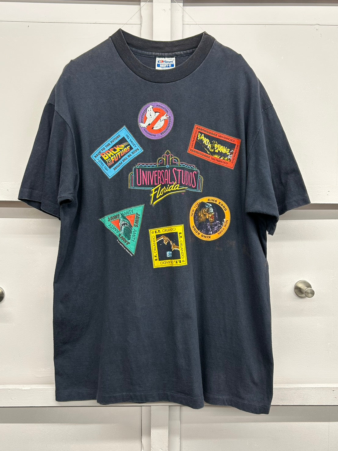 【USED】90s' ユニバーサル・スタジオ・フロリダ（Universal Studios Florida） オープン記念Tシャツ