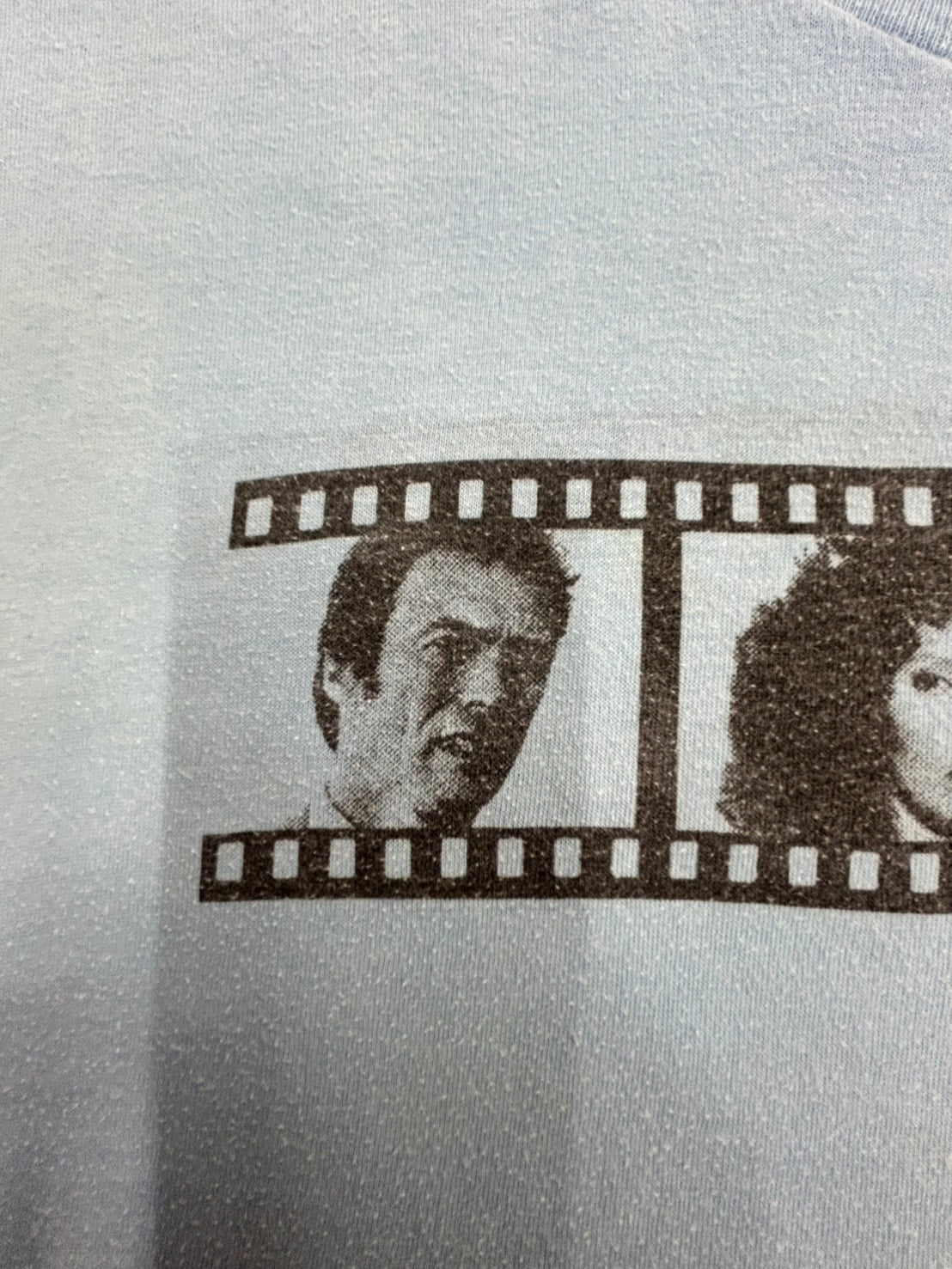 【USED】90s' WJZY（チャンネル46） Blue Film Tシャツ