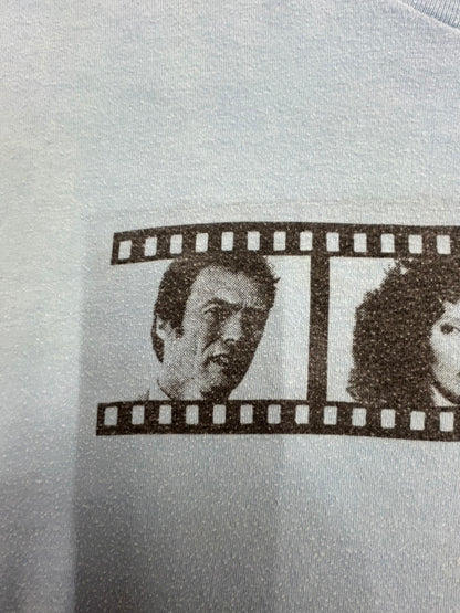 【USED】90s' WJZY（チャンネル46） Blue Film Tシャツ