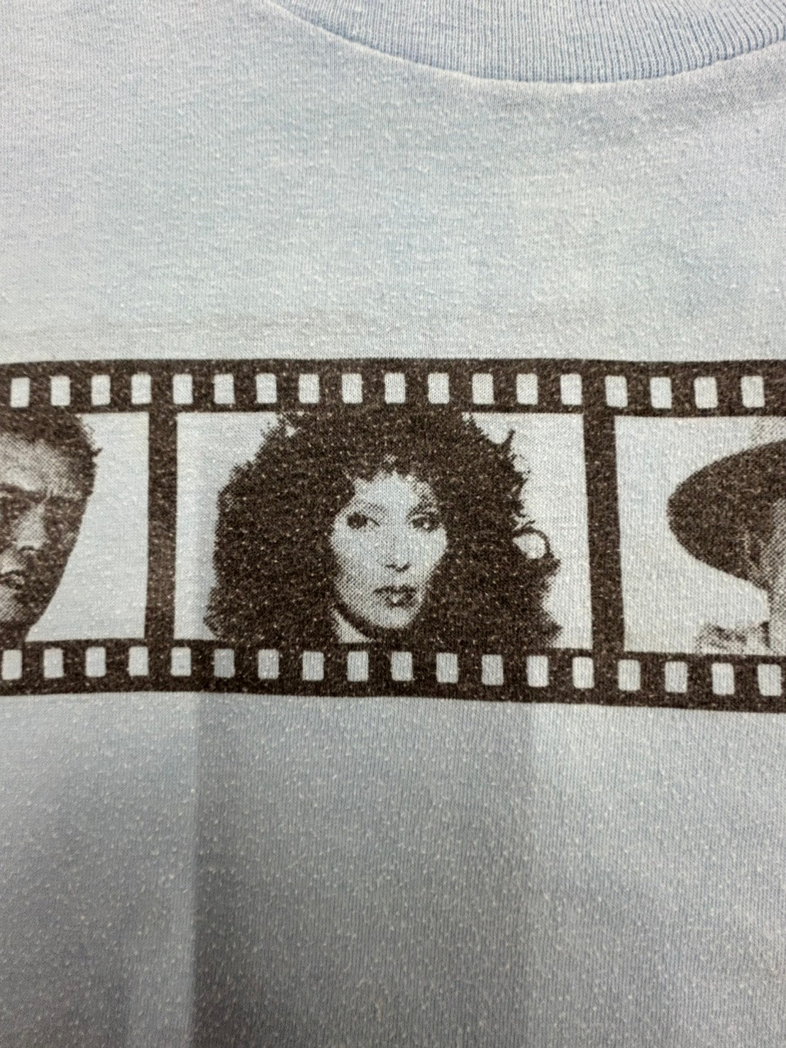 【USED】90s' WJZY（チャンネル46） Blue Film Tシャツ
