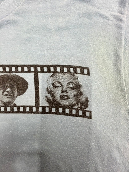 【USED】90s' WJZY（チャンネル46） Blue Film Tシャツ