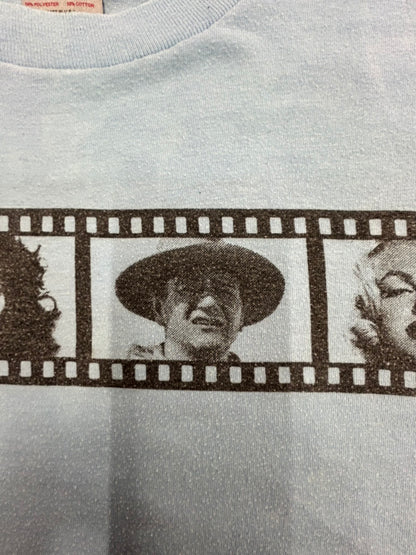 【USED】90s' WJZY（チャンネル46） Blue Film Tシャツ