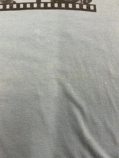 【USED】90s' WJZY（チャンネル46） Blue Film Tシャツ