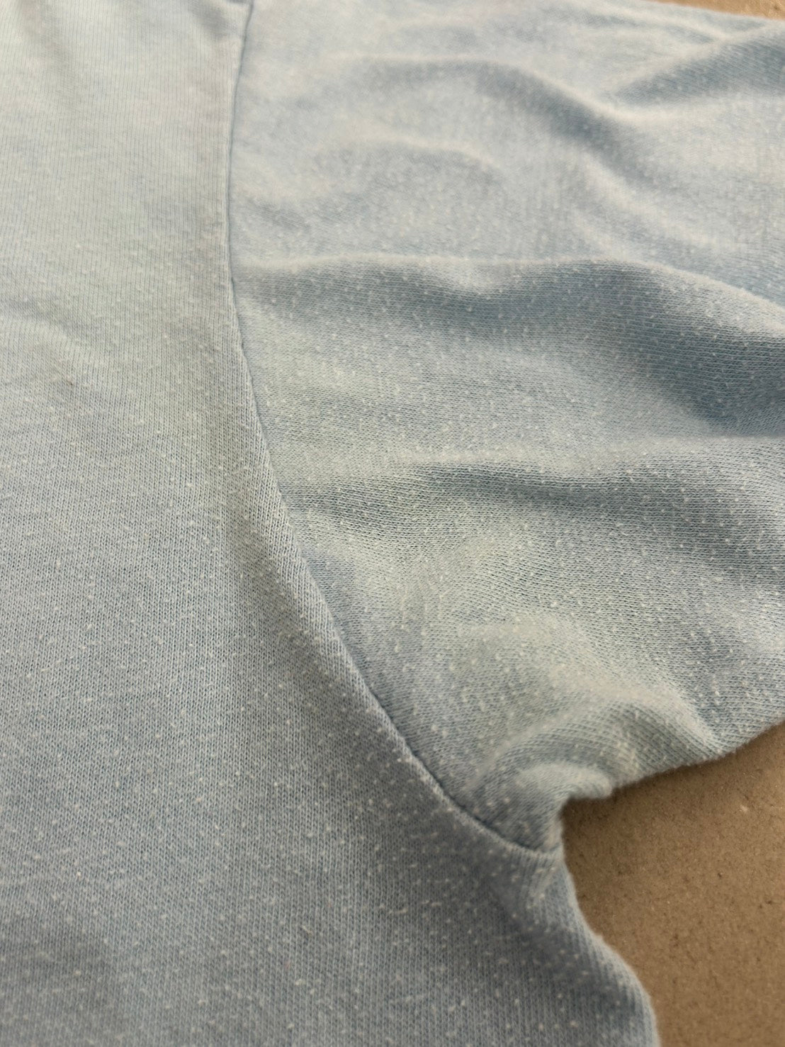 【USED】90s' WJZY（チャンネル46） Blue Film Tシャツ