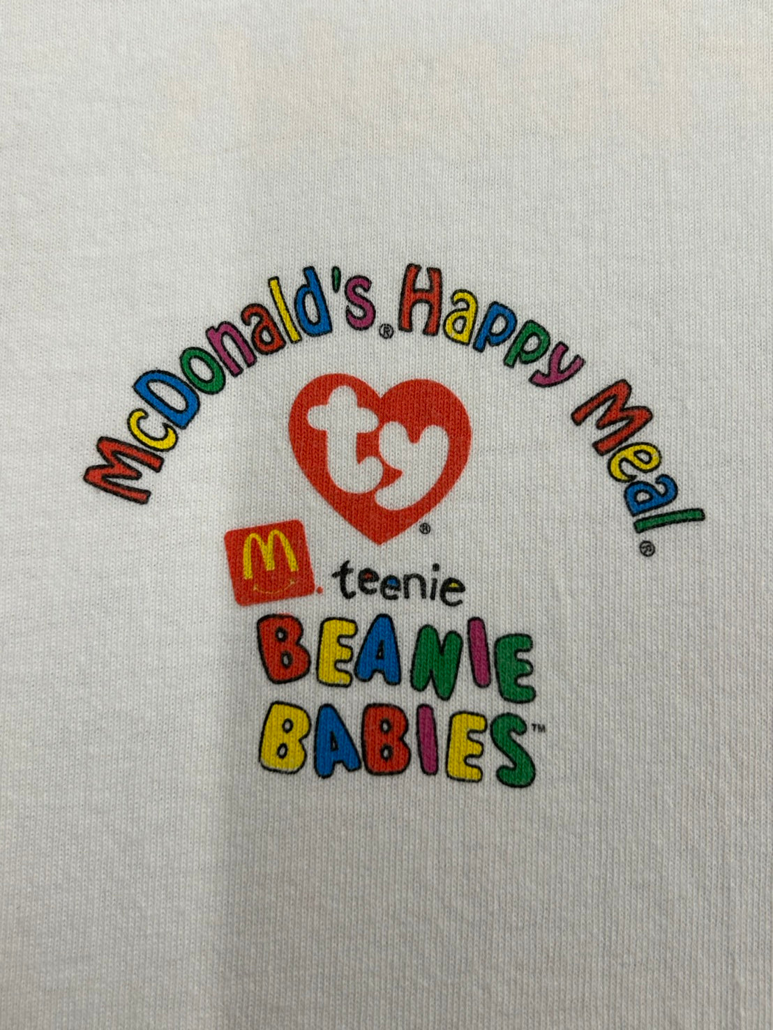 【USED】'98 『McDonald's』Ty Teanie Beanie Babies プロモーション用Tシャツ