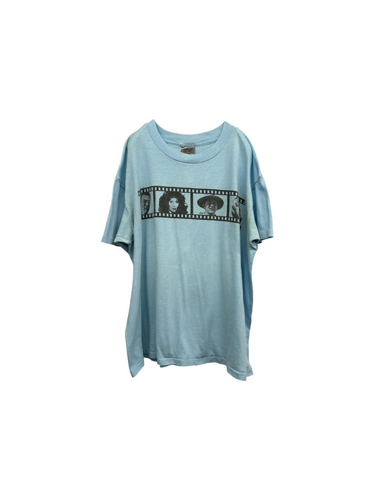 【USED】90s' WJZY（チャンネル46） Blue Film Tシャツ