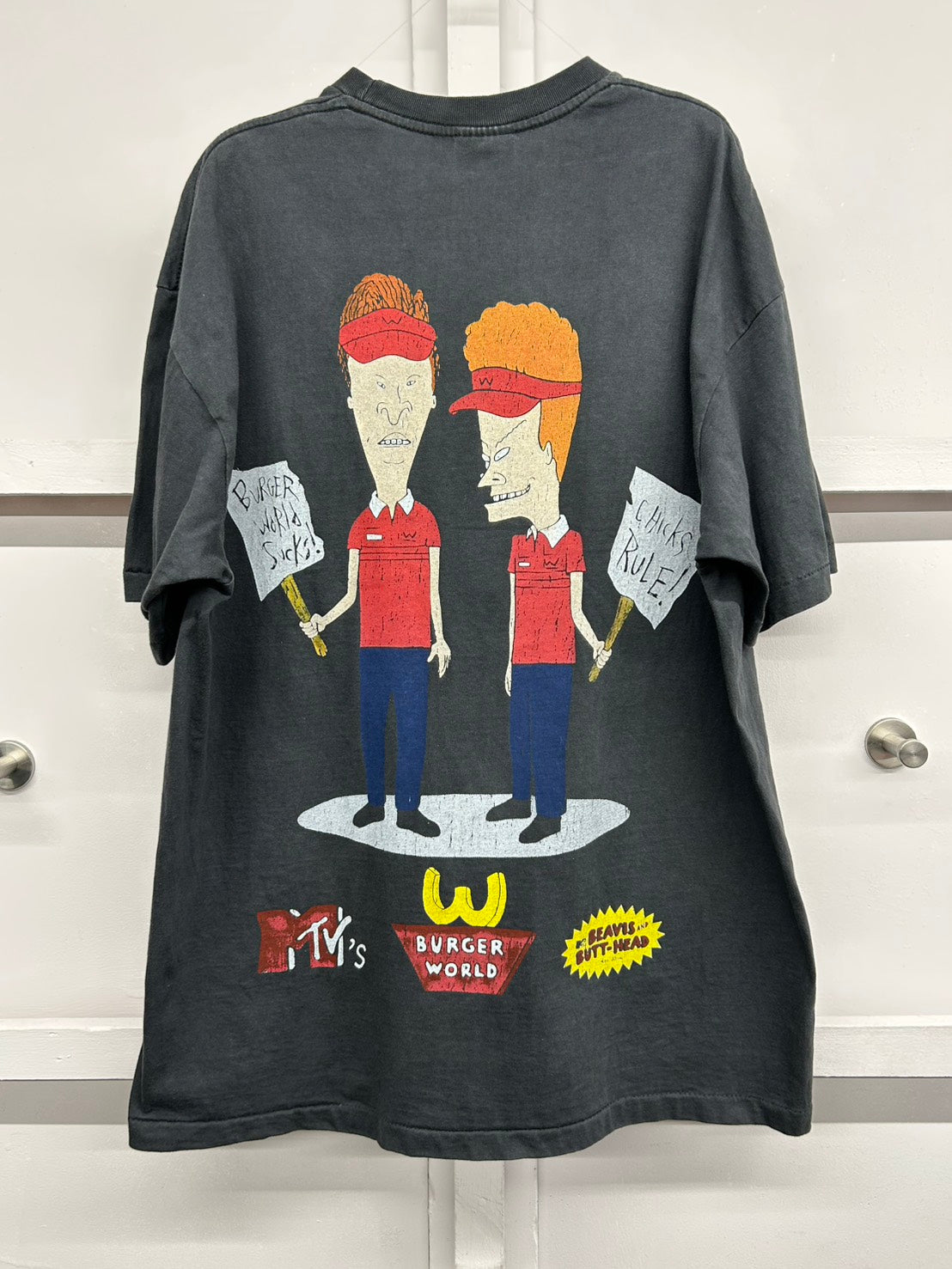 【USED】MTV BEAVIS AND BUTT-HEAD BURGER WORLD Tシャツ