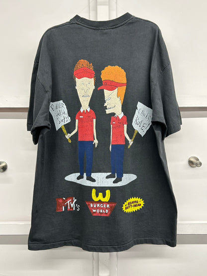 【USED】MTV BEAVIS AND BUTT-HEAD BURGER WORLD Tシャツ