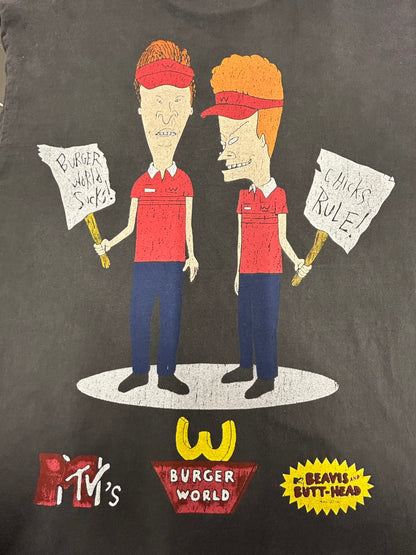 【USED】MTV BEAVIS AND BUTT-HEAD BURGER WORLD Tシャツ
