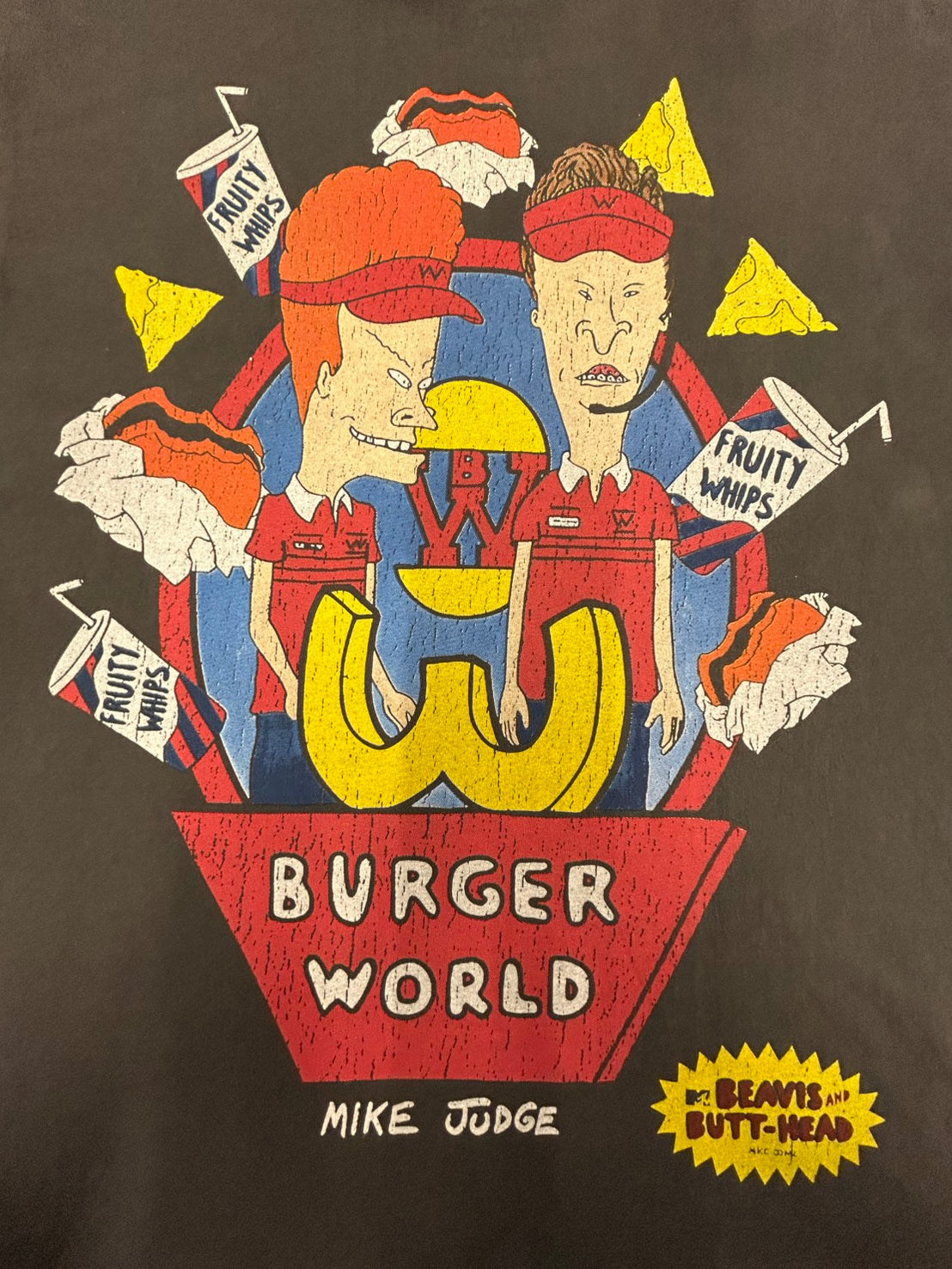 【USED】MTV BEAVIS AND BUTT-HEAD BURGER WORLD Tシャツ
