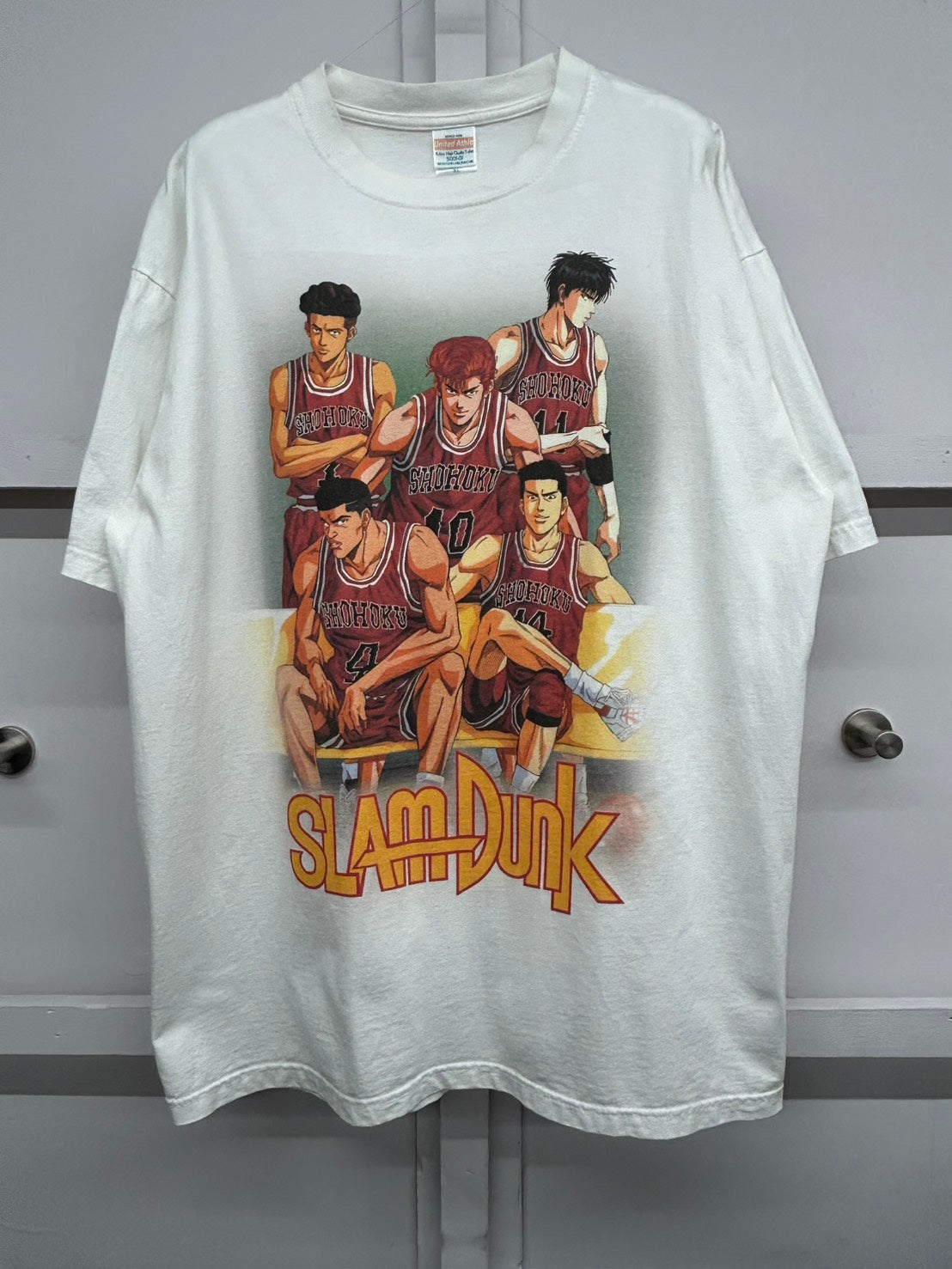 【USED】SLAM DUNK スラムダンク 湘北高校 スタメン5人衆 BOOTLEG Tシャツ