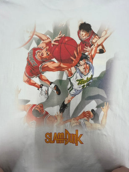 【USED】SLAM DUNK スラムダンク 湘北高校 スタメン5人衆 BOOTLEG Tシャツ