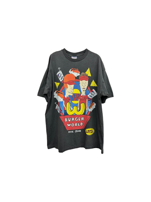 【USED】MTV BEAVIS AND BUTT-HEAD BURGER WORLD Tシャツ