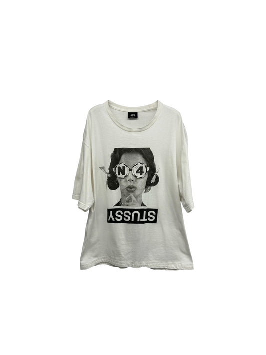 【USED】'15 STUSSY No.4 Glasses Tシャツ