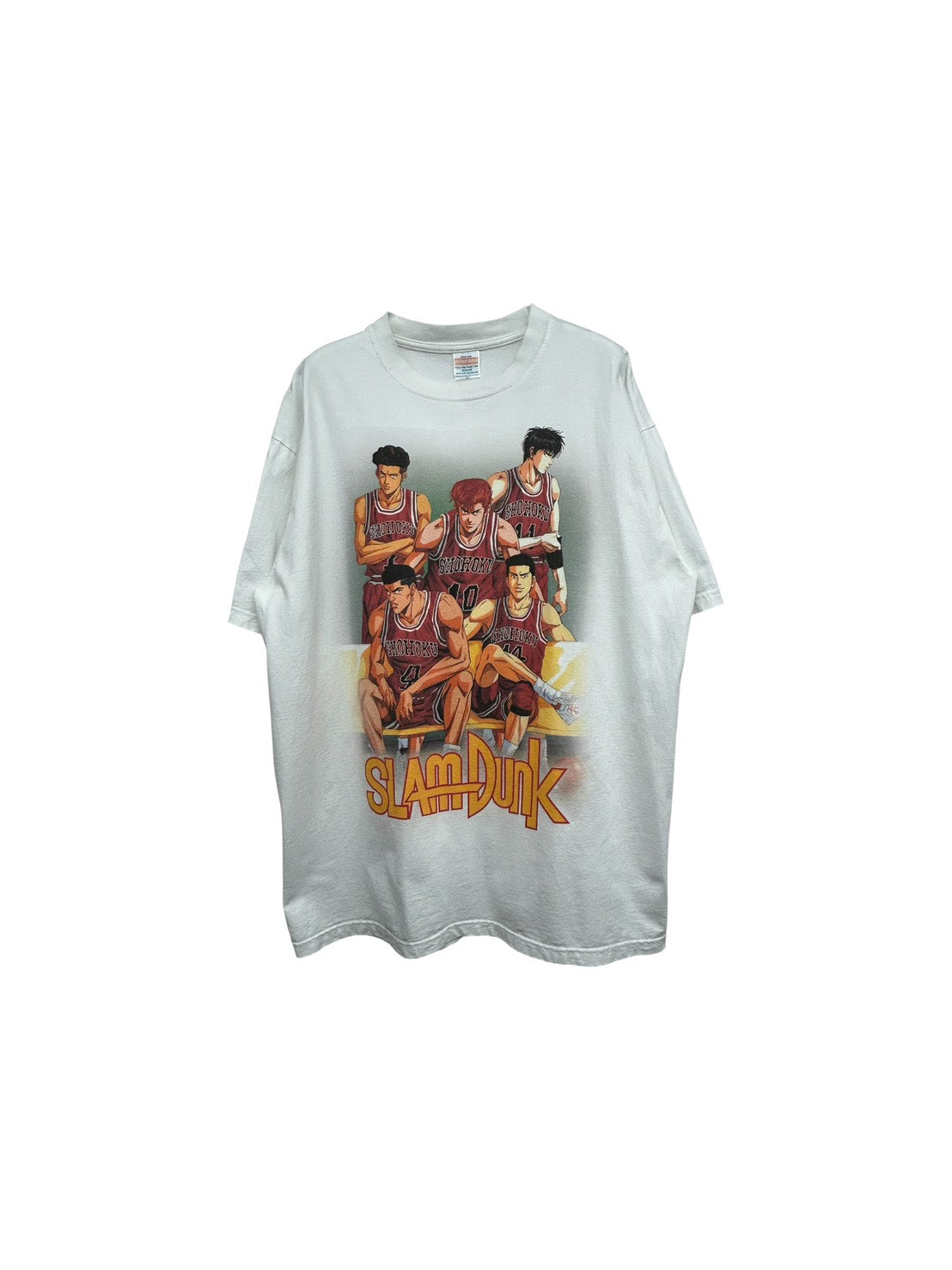 【USED】SLAM DUNK スラムダンク 湘北高校 スタメン5人衆 BOOTLEG Tシャツ