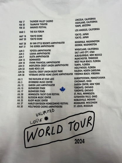 【USED】'24 Red Hot Chili Peppers 「Unlimited Love」WORLD TOUR 2024 Tシャツ