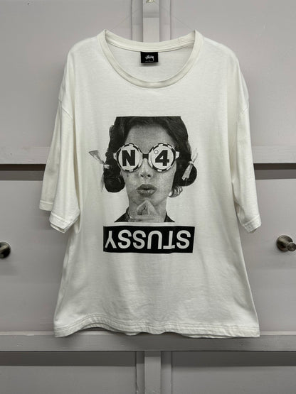 【USED】'15 STUSSY No.4 Glasses Tシャツ