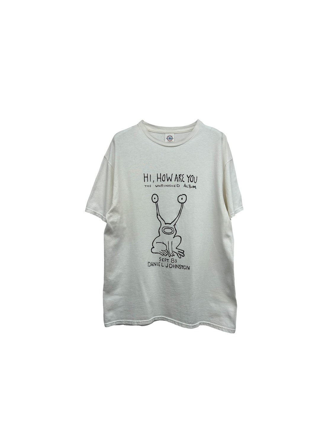 【USED】00s' Daniel Johnston 『Hi, How Are You』 Album Cover プリントTシャツ