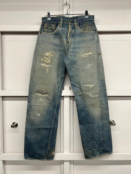 大戦モデル 40s'LEVI'S S501xx デニムパンツ　皮パッチ 月桂樹ボタン W31 L31