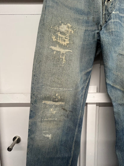 大戦モデル 40s'LEVI'S S501xx デニムパンツ　皮パッチ 月桂樹ボタン W31 L31