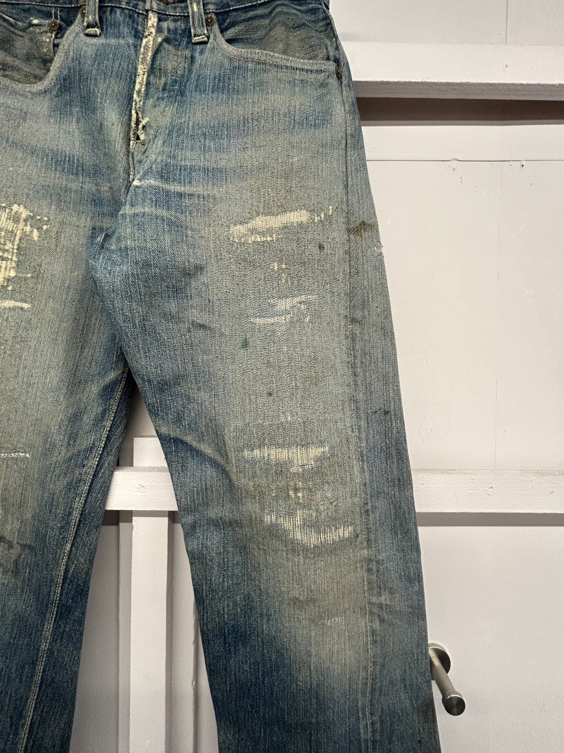 大戦モデル 40s'LEVI'S S501xx デニムパンツ　皮パッチ 月桂樹ボタン W31 L31