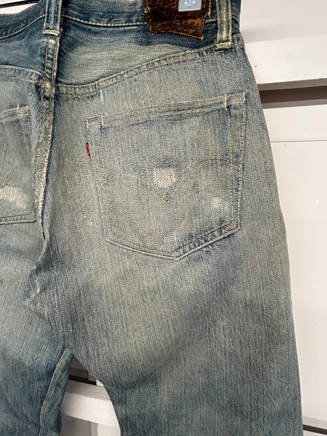 大戦モデル 40s'LEVI'S S501xx デニムパンツ　皮パッチ 月桂樹ボタン W31 L31
