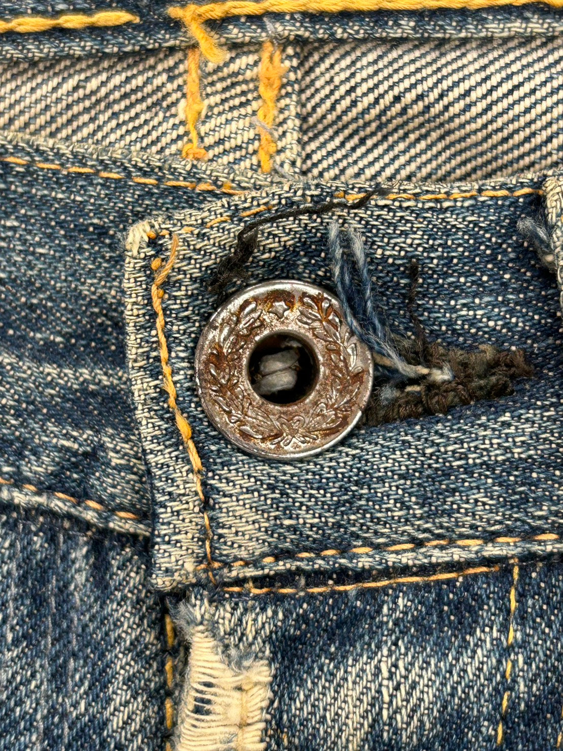 大戦モデル 40s'LEVI'S S501xx デニムパンツ　皮パッチ 月桂樹ボタン W31 L31