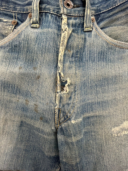 大戦モデル 40s'LEVI'S S501xx デニムパンツ　皮パッチ 月桂樹ボタン W31 L31