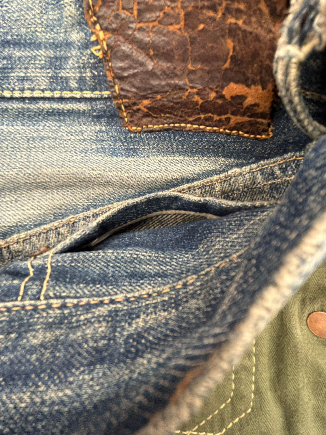 大戦モデル 40s'LEVI'S S501xx デニムパンツ　皮パッチ 月桂樹ボタン W31 L31