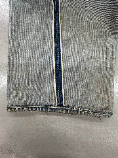 大戦モデル 40s'LEVI'S S501xx デニムパンツ　皮パッチ 月桂樹ボタン W31 L31