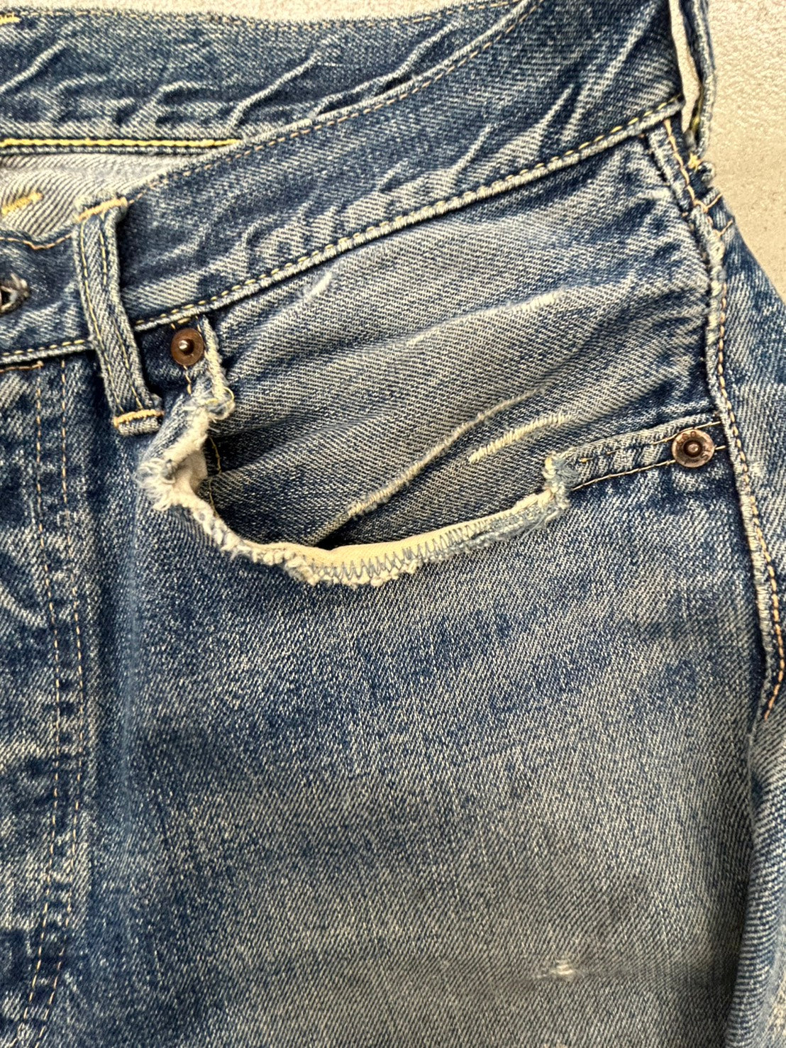 60s' LEVI'S 501XX デニムパンツ　W34 ボタン裏刻印L 足長R
