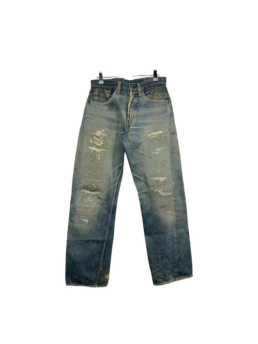 大戦モデル 40s'LEVI'S S501xx デニムパンツ　皮パッチ 月桂樹ボタン W31 L31