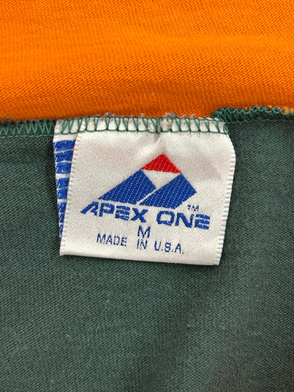 【USED】90s' University of MIAMI HURRICANES カレッジ フード付Tシャツ