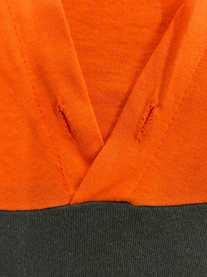 【USED】90s' University of MIAMI HURRICANES カレッジ フード付Tシャツ