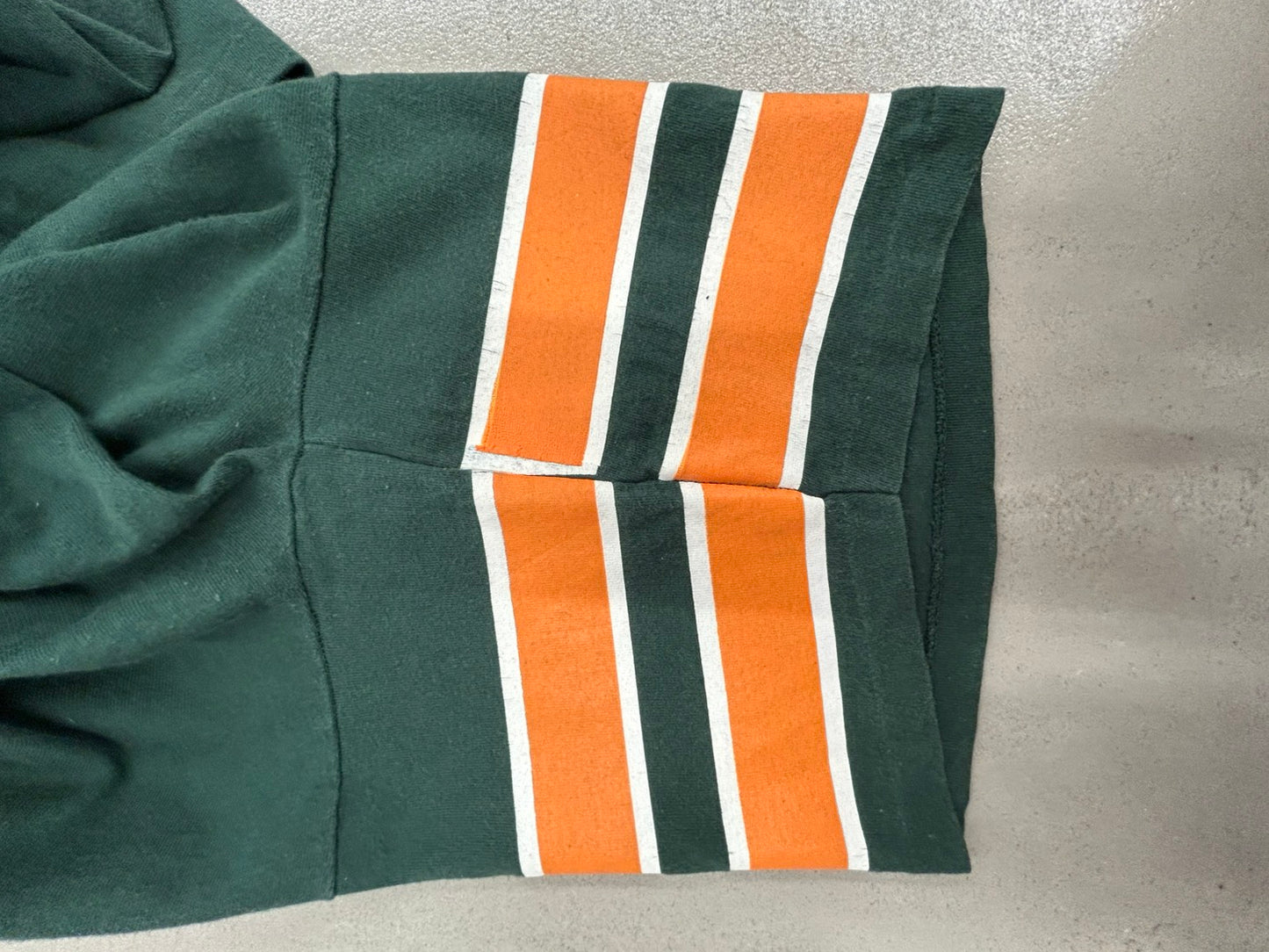 【USED】90s' University of MIAMI HURRICANES カレッジ フード付Tシャツ