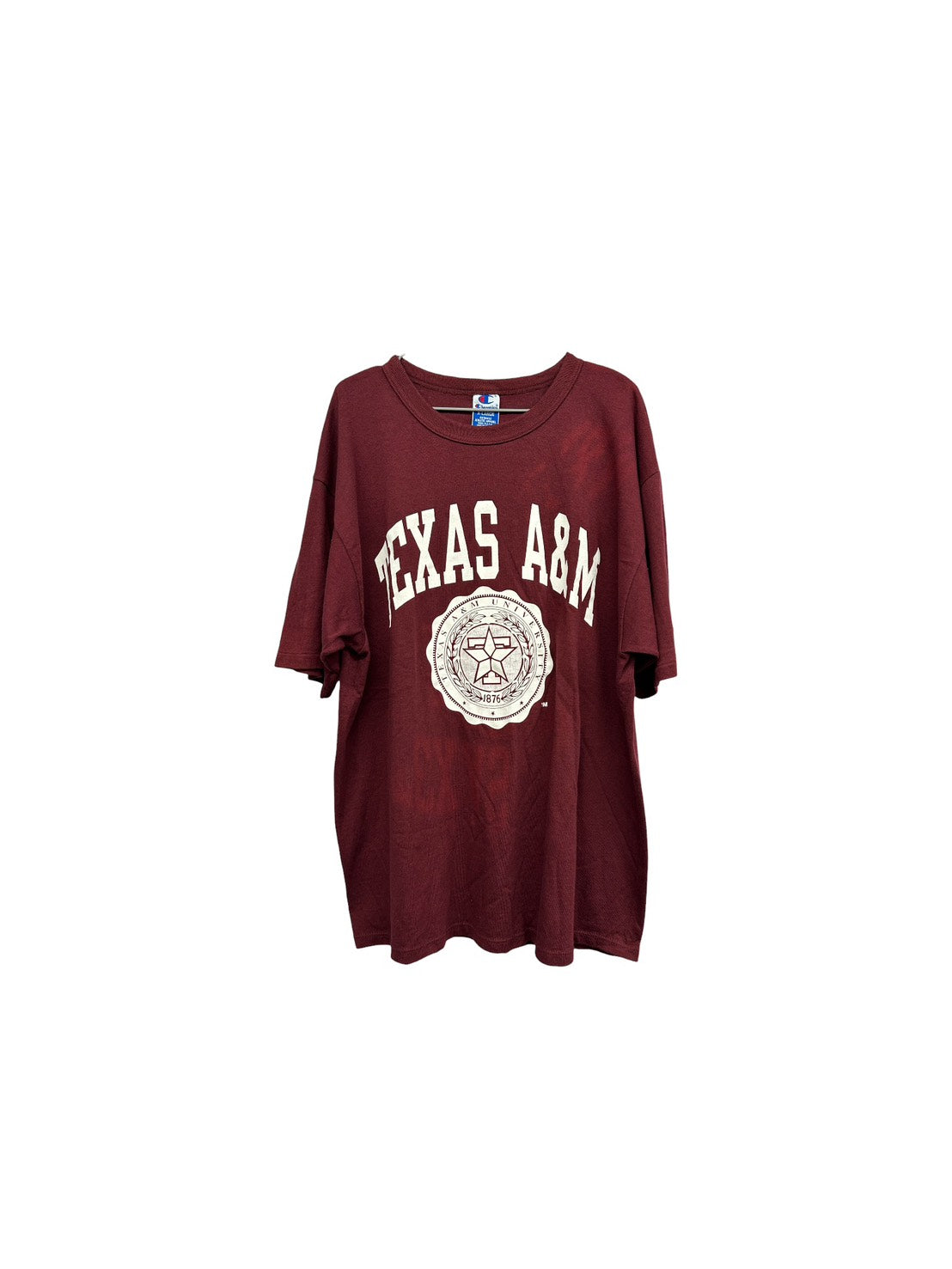 【USED】90s' Champion製 TEXAS A&M University カレッジ Tシャツ